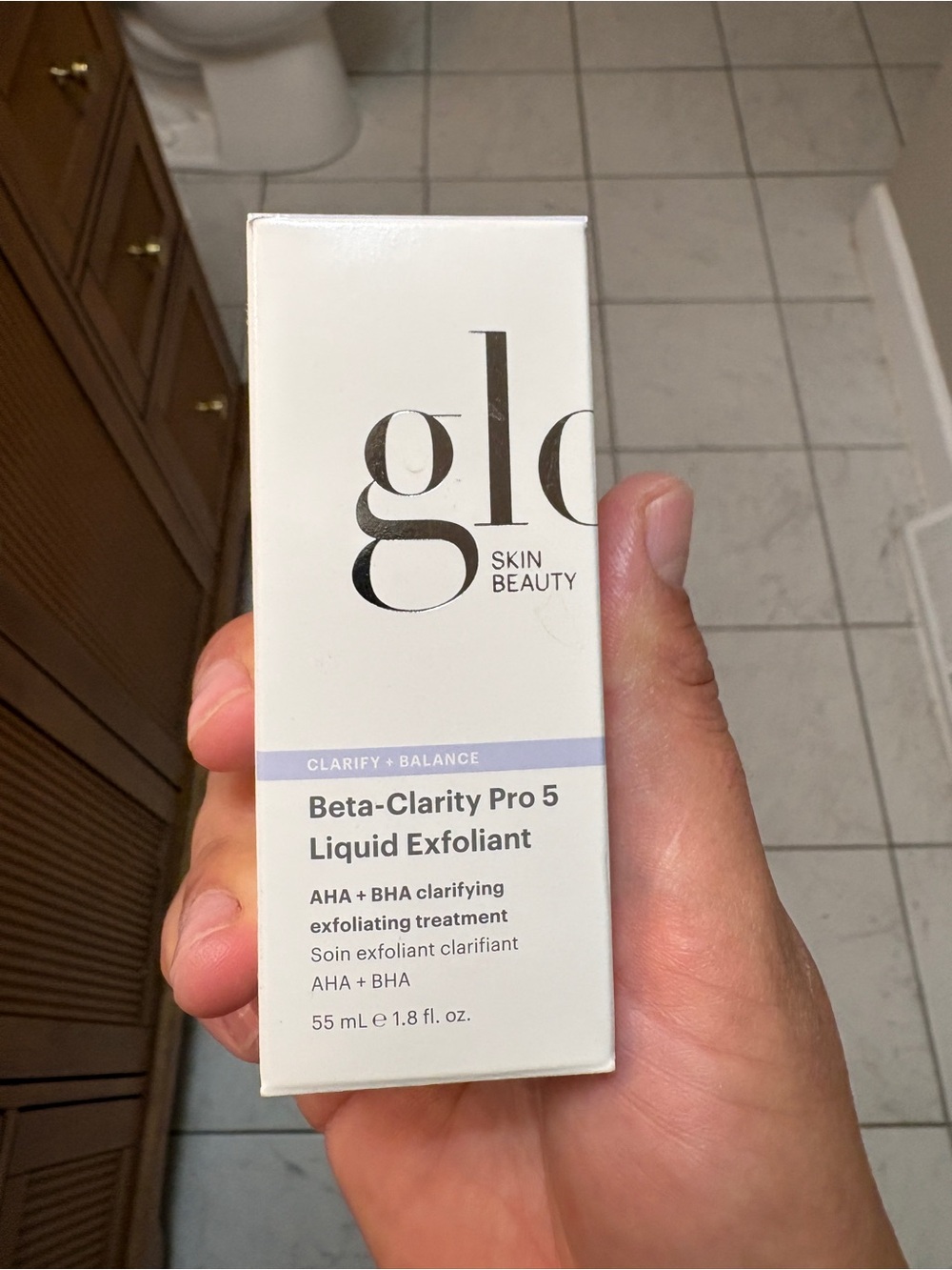GLO SKIN BEAUTY Beta-Clarity Pro 5 Liquid Exfoliant 1.86 Fl Oz/55ml NIB